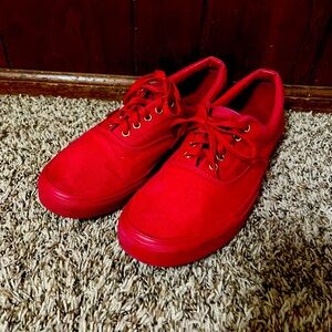Vans classic low top red size 13